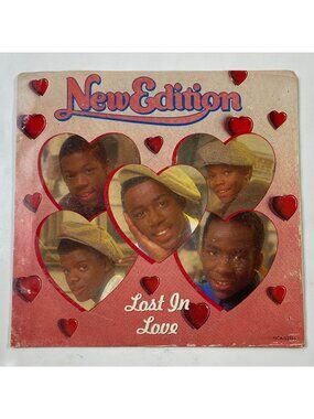 Vintage MCA Records 45 RPM Vinyl Single New Edition "Lost In Love" / "Gold Mine"